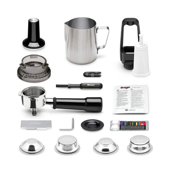 Sage - The Barista Express - Bean to Cup Coffee Machine with Grinder and Milk Frother, Black Gloss