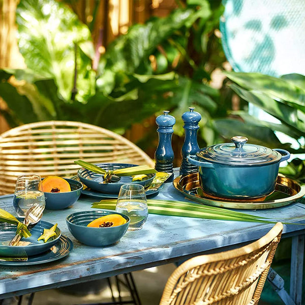 Le Creuset Classic Adjustable Pepper Mill Grinder, Chip-resistant ABS Plastic, Anti-Corrosion, 40g, 21 cm, Bamboo, 44001214080000