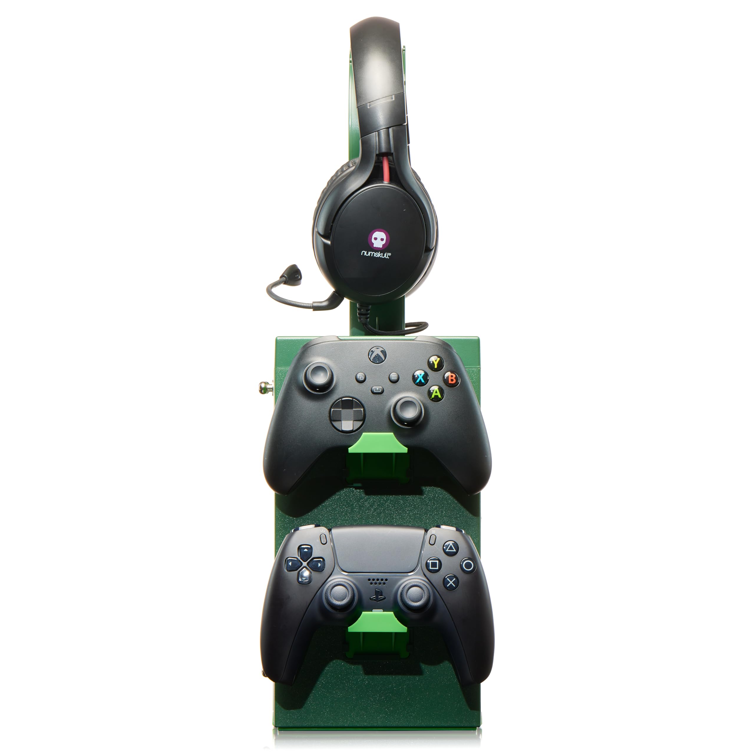 Numskull Official PS5-Inspired Gaming Accessory Locker & Storage Stand – Holds 10 Games/DVDs, 4 Controllers, Headset, and Accessories – Durable & Compact Organizer – Official PS5-Inspired Merchandise