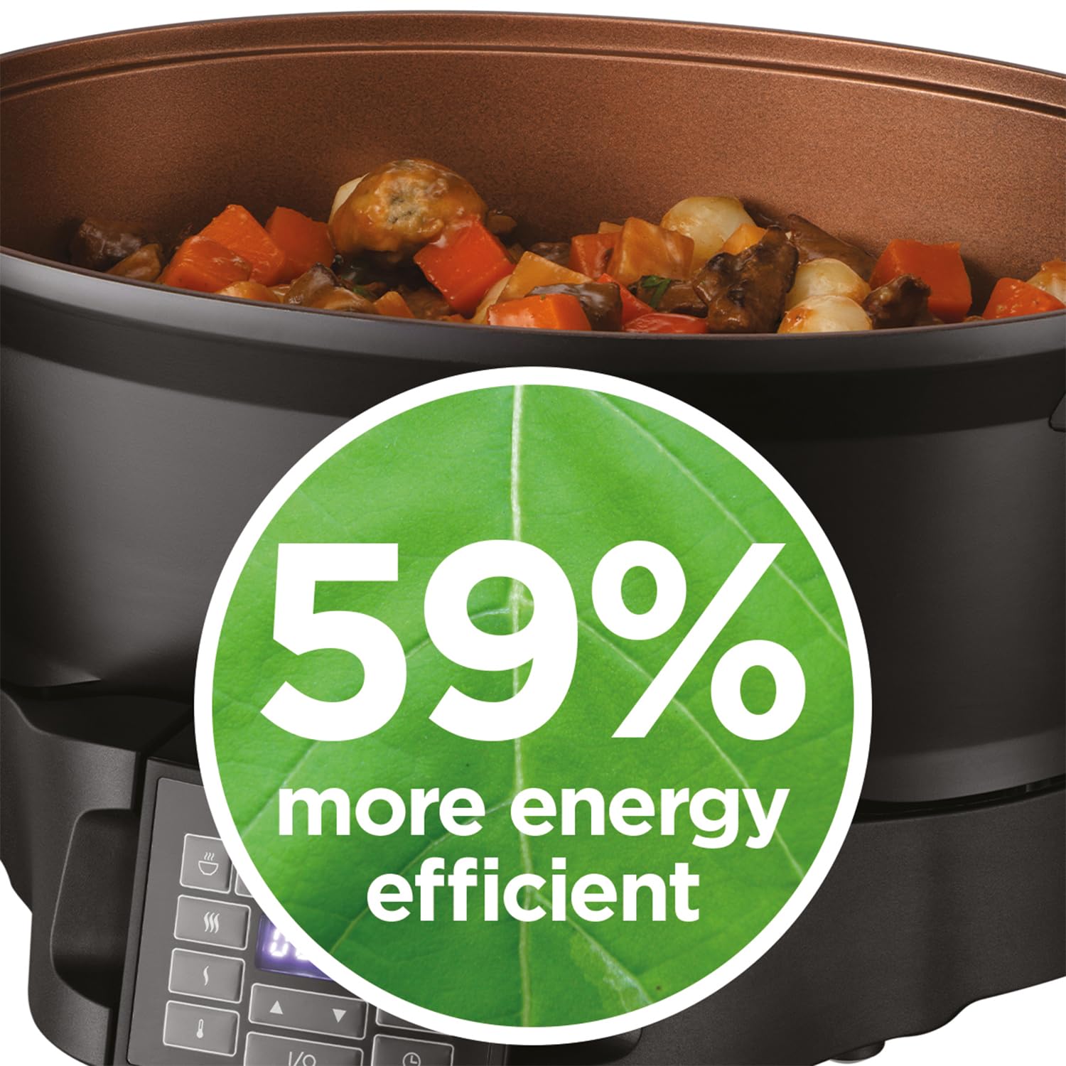 Russell Hobbs Good-to-Go 6.5L Electric Multicooker - 8 Digital functions inc Sear, Slow Cook, Steam, Boil, Keep warm & Roast, Cast aluminium housing, Glass lid, Dishwasher safe parts, 750W, 28270