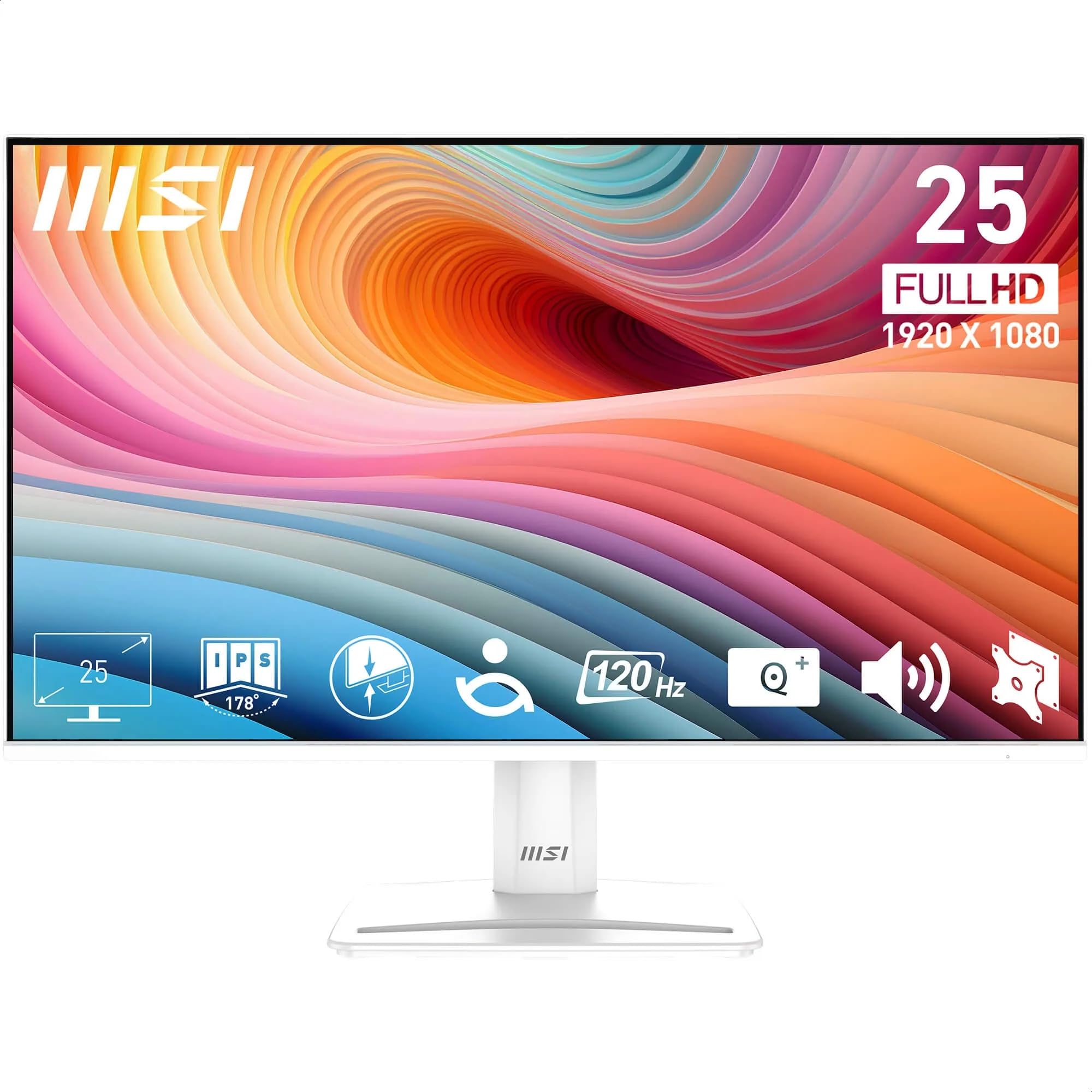 MSI PRO MP273QW E2 27 Inch WQHD Office Monitor - 2560 x 1440 IPS Panel, 100 Hz, Eye-Friendly Screen, Built-in Speakers, Tilt-Adjustable - HDMI 2.0b, DP (1.2a)