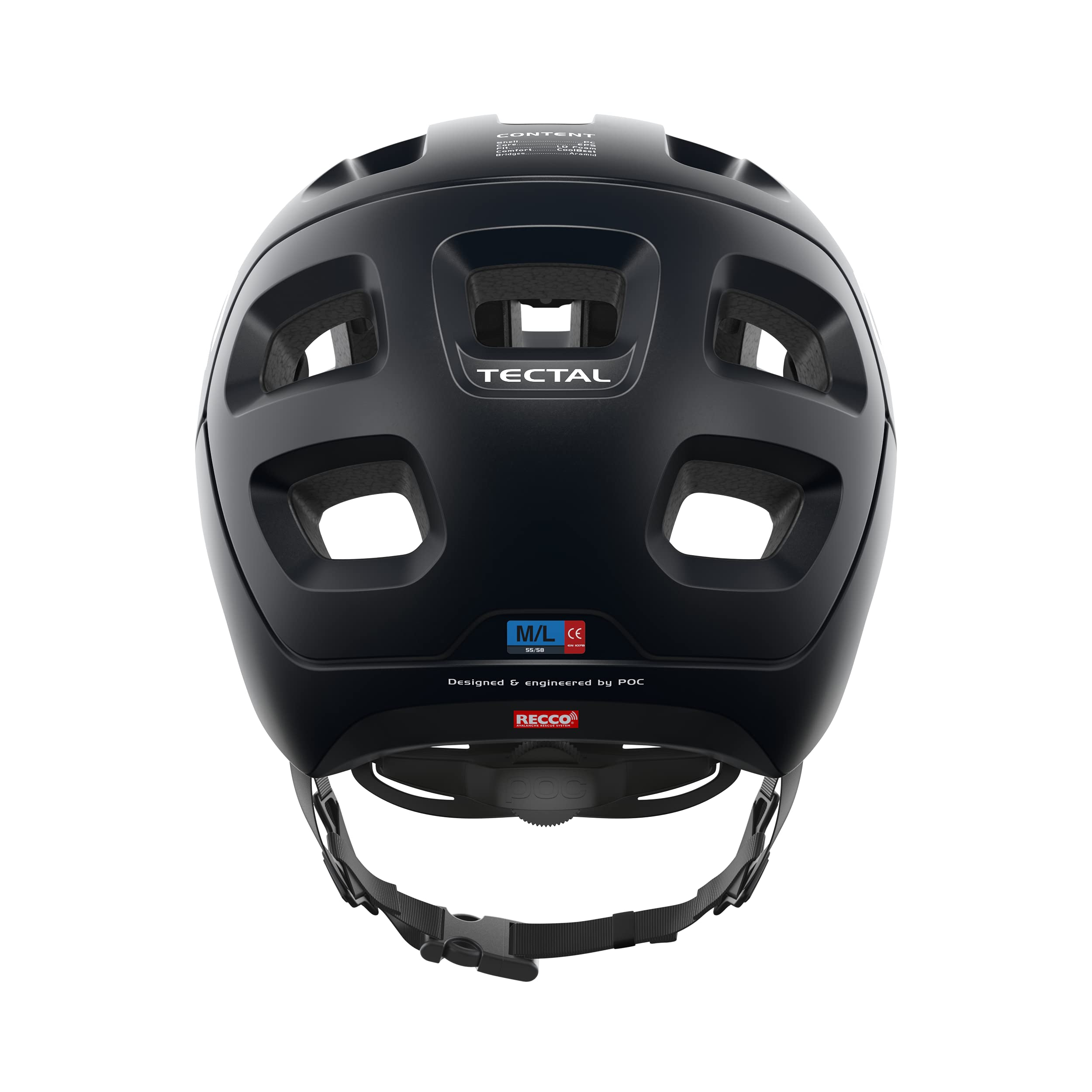POC Tectal - Advanced trail, enduro and all-mountain bike helmet with a highly efficient ventilation design, optimized and evaluated through wind tunnel testing