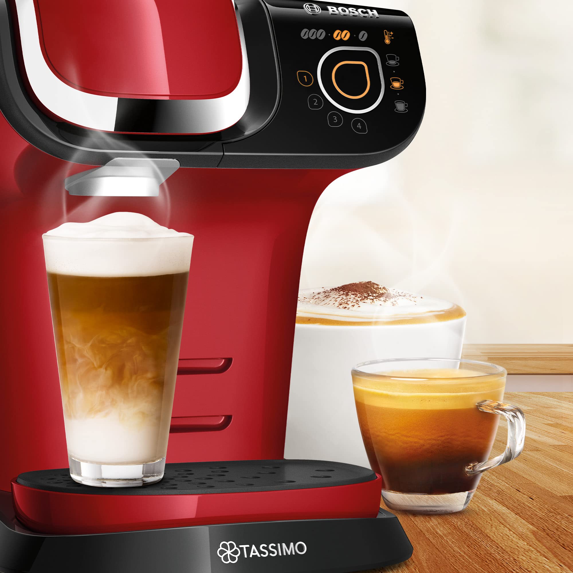 Tassimo My Way 2 TAS6507GB Tassimo Pod Coffee Machine, Cream
