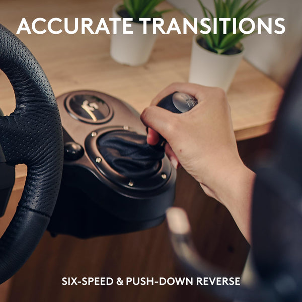 Logitech G G29 Driving Force Racing Wheel and Floor Pedals, Real Force Feedback, Stainless Steel Paddle Shifters, Steering Wheel Cover for PS5, PS4, PC, Mac - Black