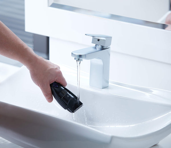 Panasonic ER-GB42 Wet & Dry Electric Beard Trimmer for Men with 20 Cutting Lengths, Standard UK 3 pin Plug, Black, 50 min usage