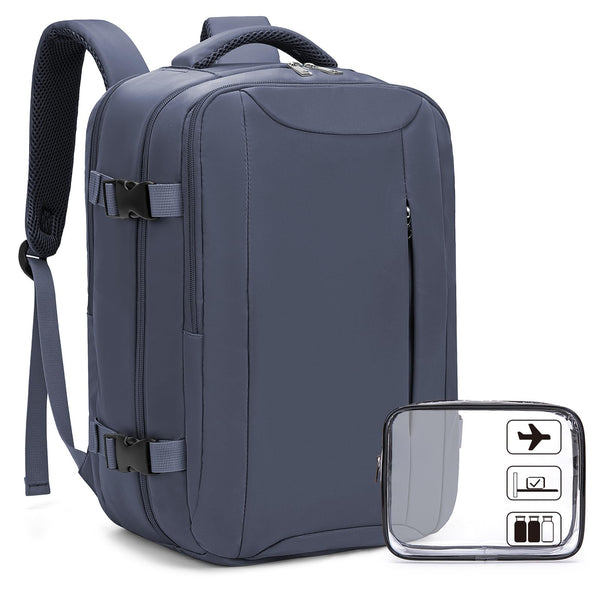 Xkdoai for Ryanair Cabin Bags 40x20x25, Travel Backpack with TSA Approved Clear Bag, Travel Bag Underseat Carry-ons Hand Luggage Bag for Travelling Casual Daypack for Ryan Air Plane