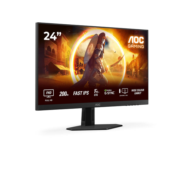 AOC Gaming 25G3ZM/BK - 24.5" 240Hz FHD Monitor, 0.5ms MPRT, FreeSync Premium (1920x1080, HDMI 2.0 x 2, DisplayPort 1.2 x 1, Headphone out (3.5mm)) black/red