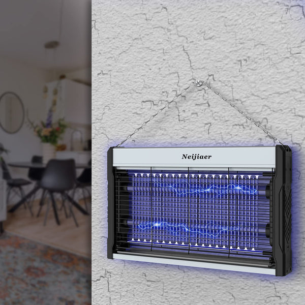 Neijiaer Fly Zapper, Powerful Insect Pest Fly Killer, Bug Zapper Attracting Mosquito Flying Insects with UV Light for Living Room, Kitchen, Indoor Garden Yard, Mosquito Killer