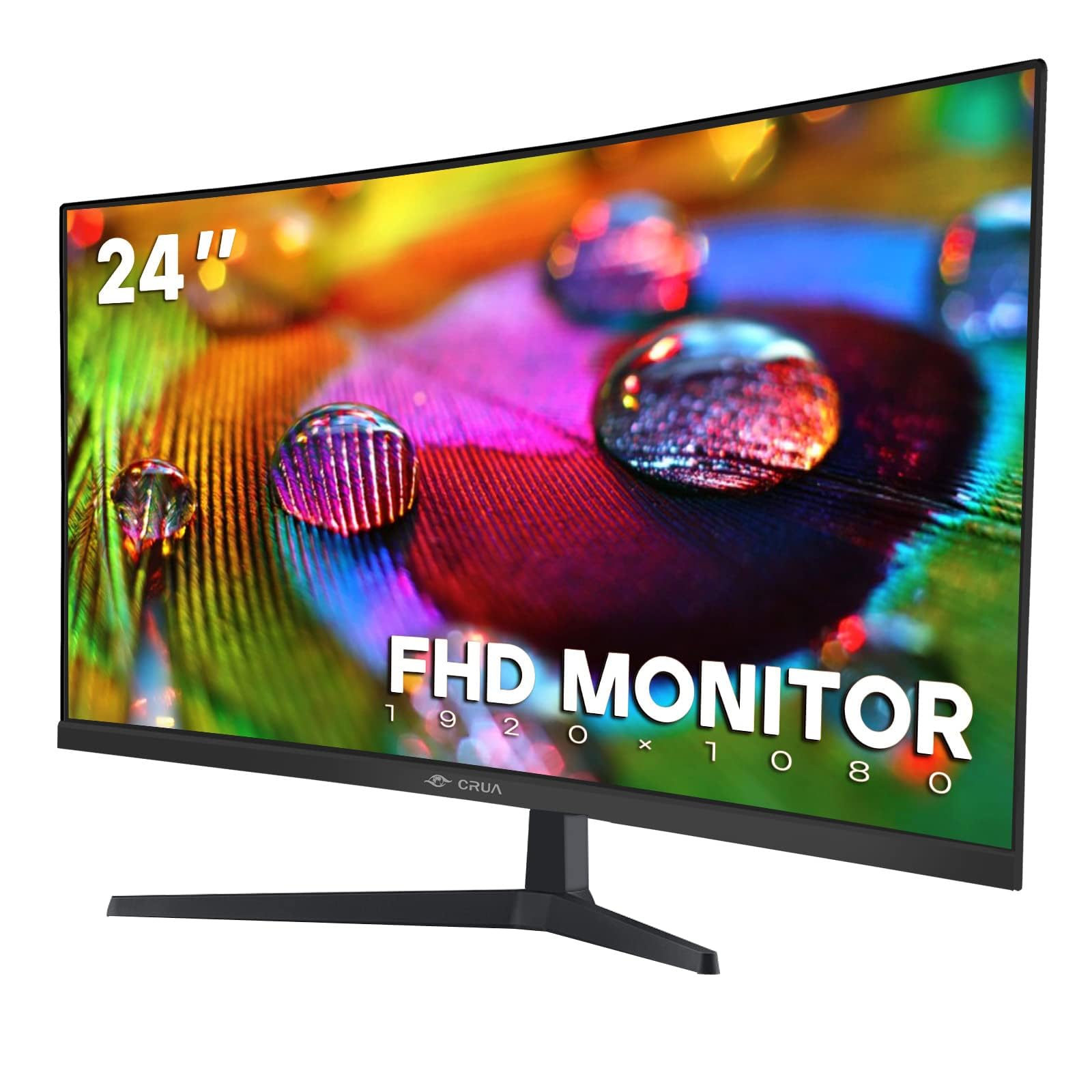 CRUA 30Inch Ultrawide Curved Monitor, 21:9 WFHD(2560x1080P) VA Computer Monitor, 99% sRGB 100HZ 1500R PC Monitors Support FreeSync, Wall-Mounted, with HDMI/DP Display Port-Black