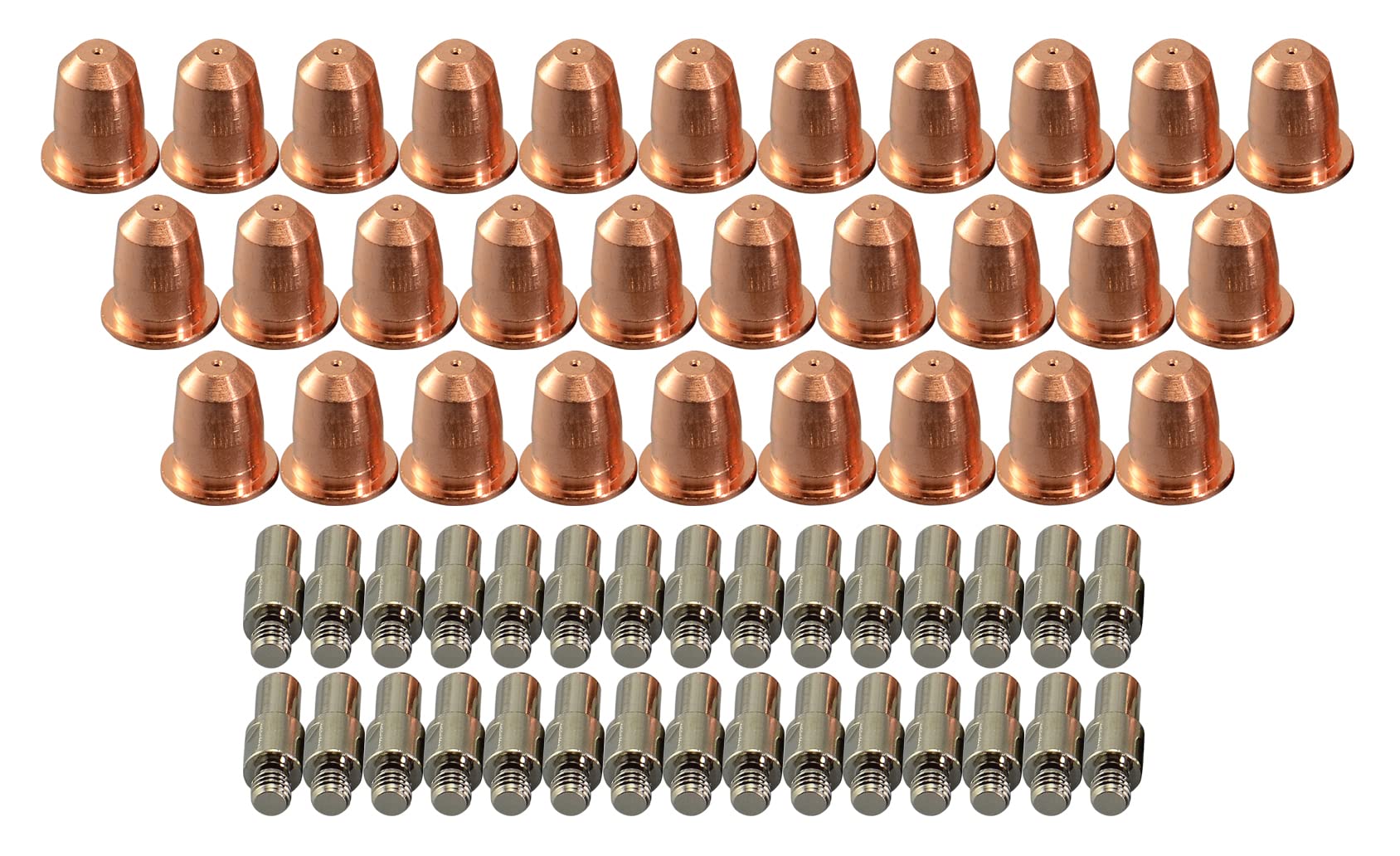 RIVERWELD S45 Plasma Torch Head OEM and Plasma Electrode PR0110 Plasma Tips 0.8 PD0116-08 Outside Nozzle Retaining Cap PC0116 Air Diffuser PE0106 Stand Off Guide CV0010 kit 22pcs