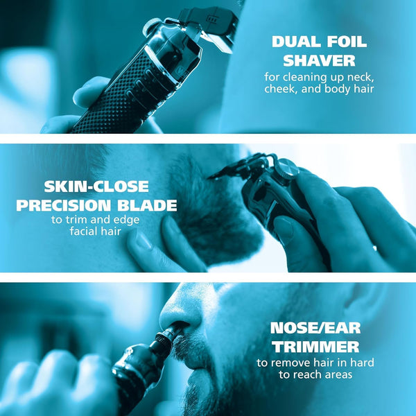 Wahl Pro Series High Visibility Trimmer, Close Cutting Blade, Lithium-Ion, Waterproof Beard Trimmer, Grooming Kit, Interchangeable Heads, Professional, Cordless, Close Cutting