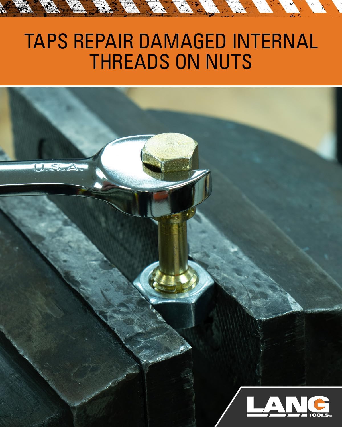 Lang Tools 2584 15-Piece Metric Thread Restorer Set, Black, Gray