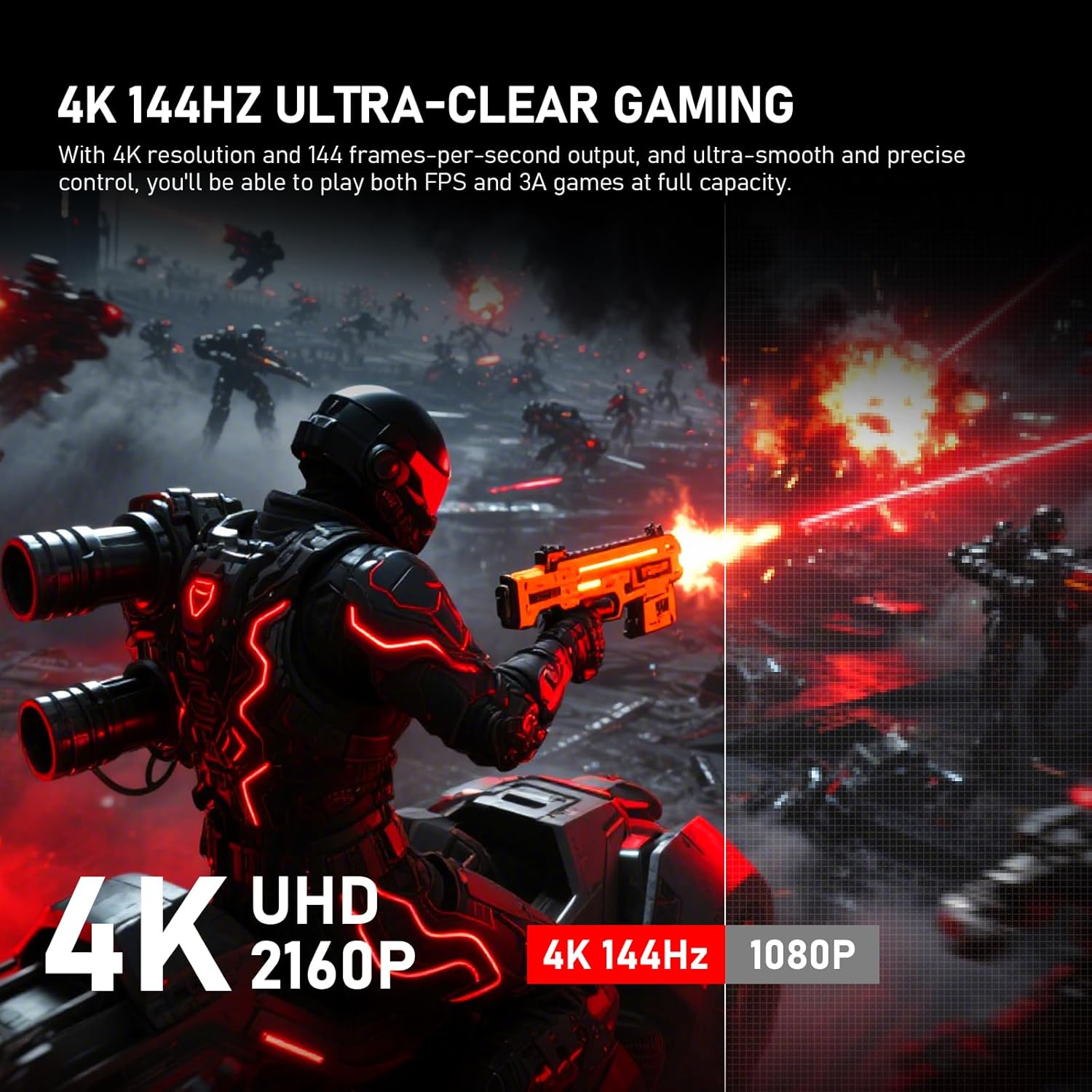 Gawfolk 34 Inch Ultrawide Curved 144Hz Gaming Computer Monitor 1500R PC Screen 21:9 UWQHD (3440x1440),Adaptive Sync,178° Viewing Angle,Display Port、HDMI 2.0, VESA75x75MM-Black