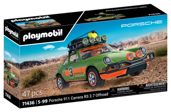 Playmobil 71436 Porsche 911 Carrera RS 2.7 Off-Road Edition, thrilling rides through any terrain, with various functions, collectible car or play sets suitable for children ages 5+