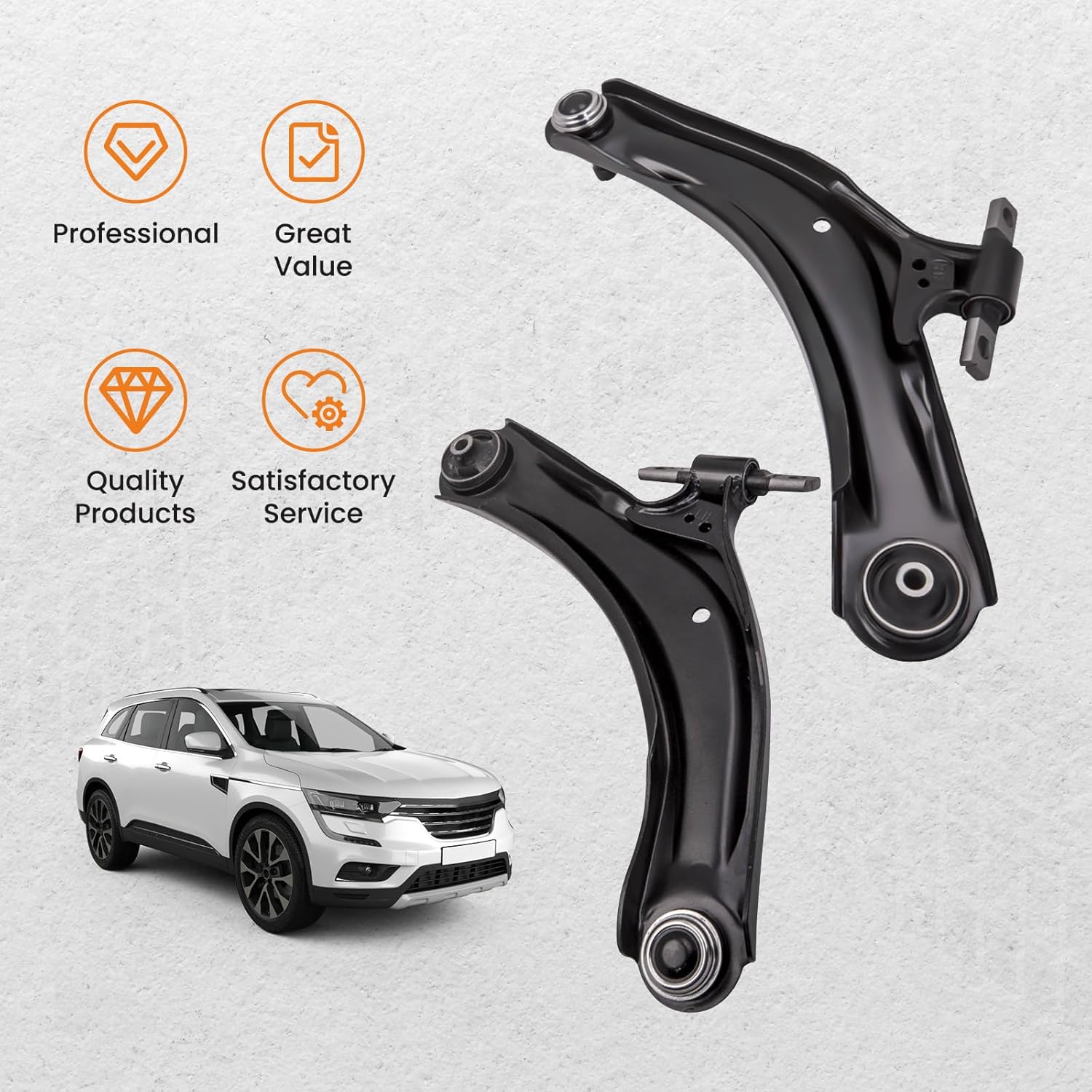 maXpeedingrods Front 2 Pair Lower Wishbone Arms B/joints & Links Kit for NISSAN Qashqai 2007-2013