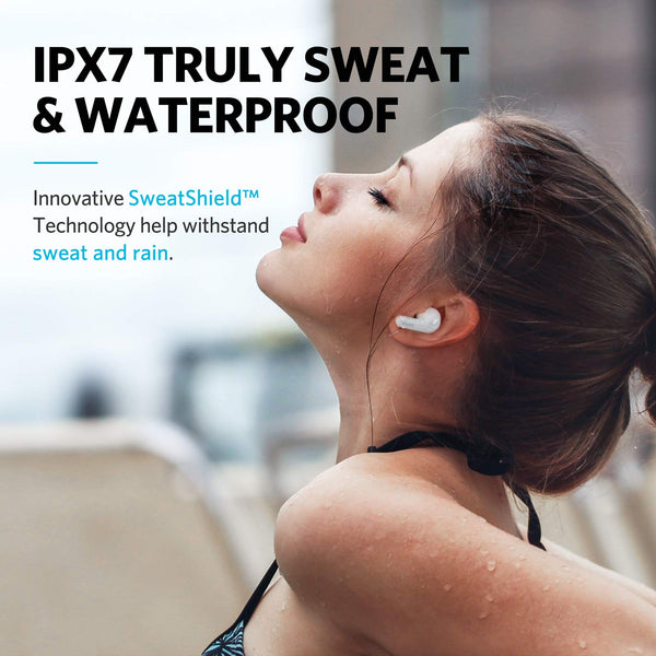 EarFun Wireless Earbuds, [What Hi-Fi Awards] Air Bluetooth In-Ear Headphones with 4 Mics ENC, Sweatshield™ IPX7 Waterproof, Clear Sound, Deep Bass, Wireless Charge, Game Mode, App Customize EQ, 35H