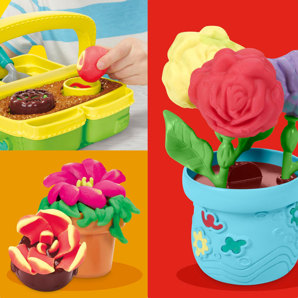 Play-Doh Blooming Flowers Playset, Creative Crafts for Toddlers, Arts and Crafts