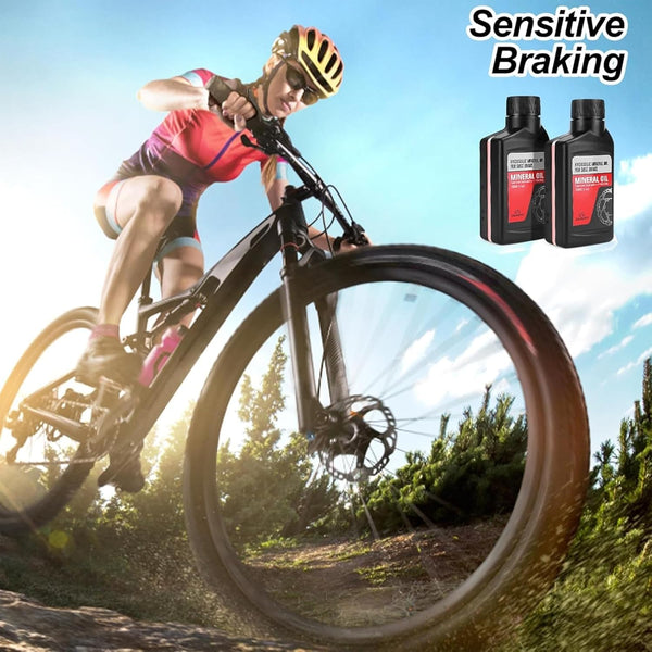 CHUMXINY Brake Bleed Kit for SHIMANO Hydraulic Brakes, Including 300ML Mineral Oil Brake Fluid, Clear Funnel and Instruction Manual.