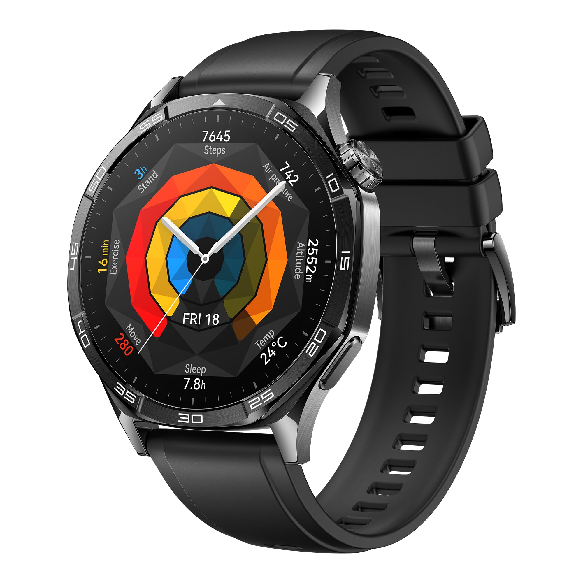 HUAWEI WATCH GT 5 46mm Smartwatch, Sharp-Edged Design, All-new Running and Cycling Sports, Health Tracking, up to 14 Days Battery Life, Compatible with iOS and Android, Blue