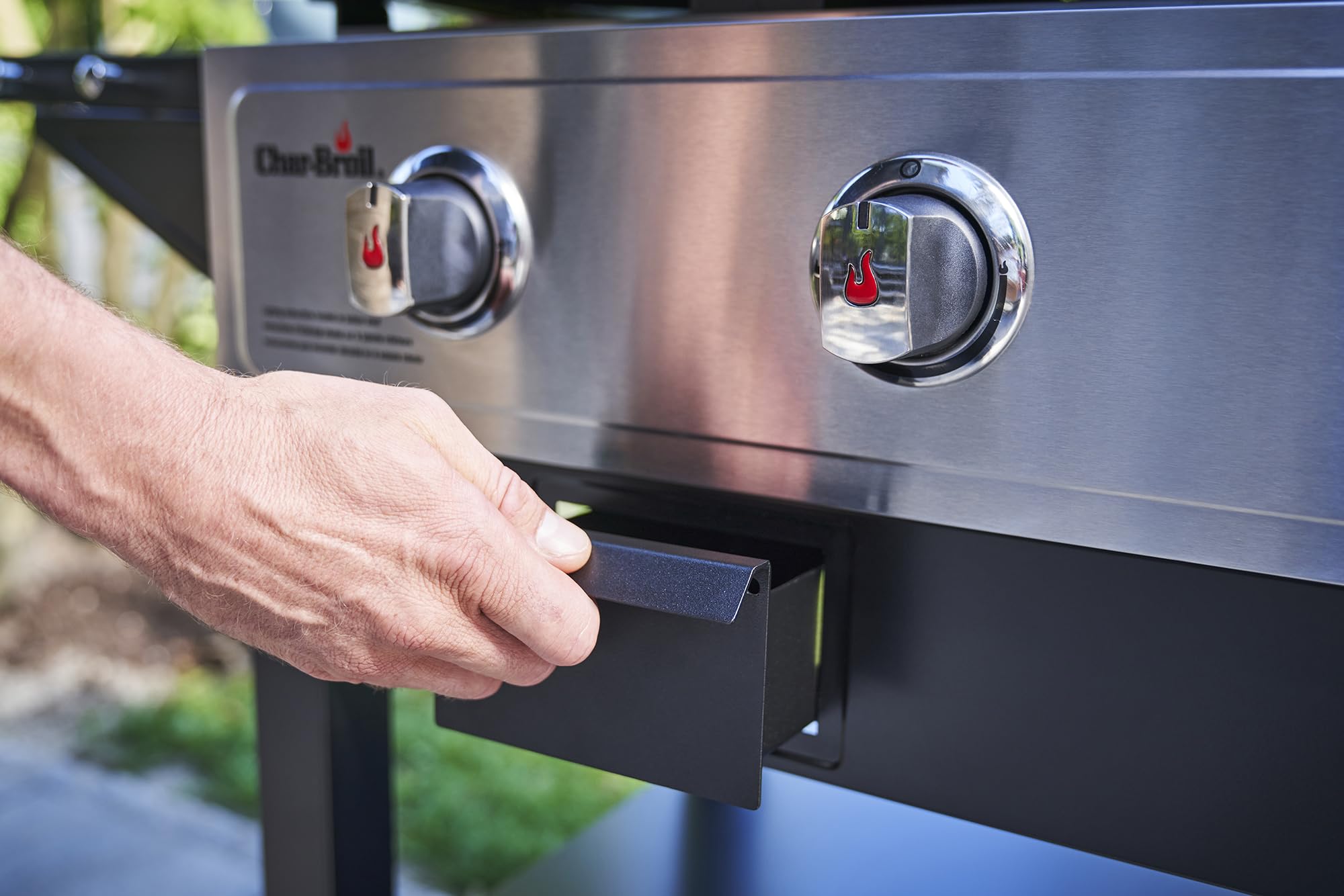 Char-Broil 140999 Griddle Gas BBQ, Cast Iron, 12.3 W, Black