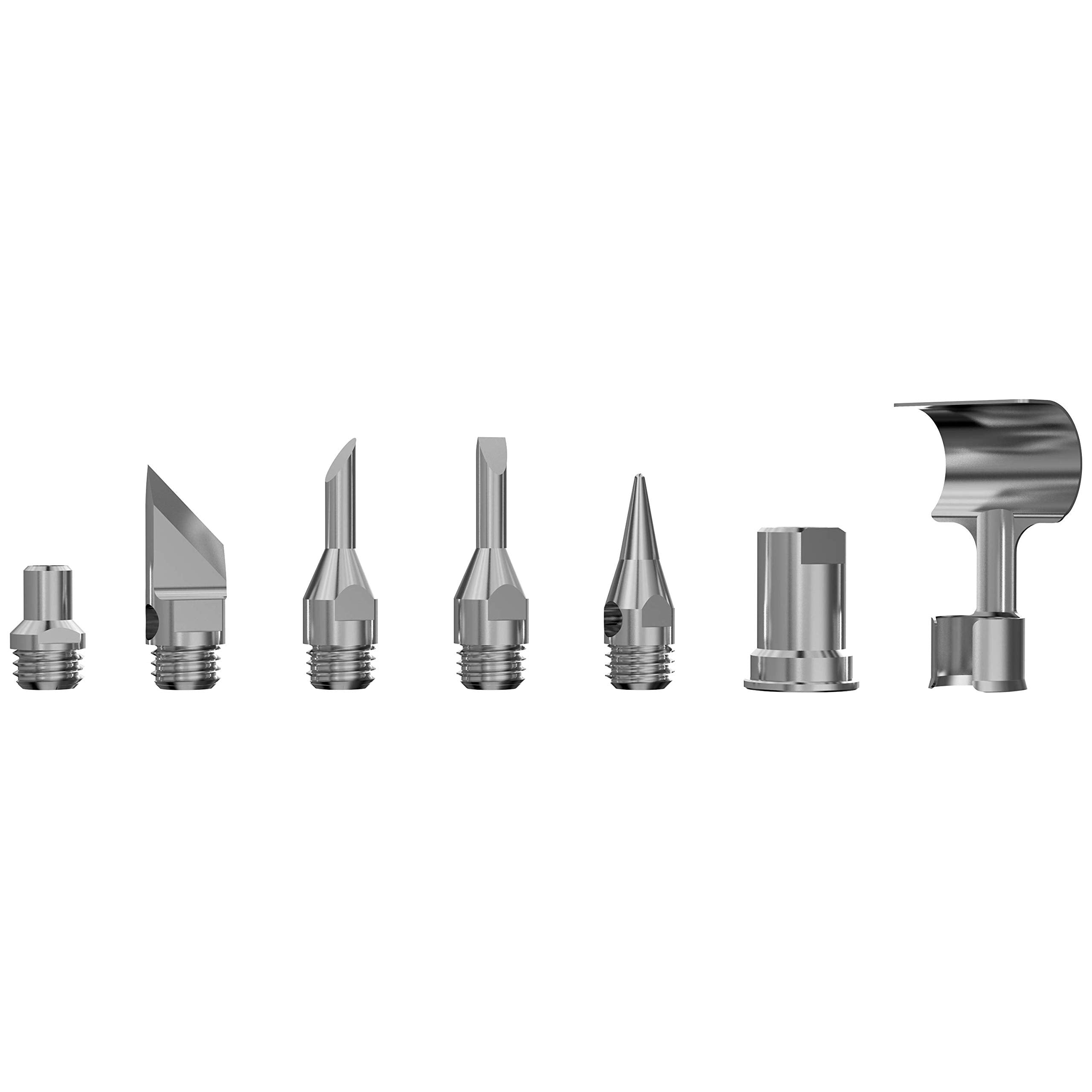 LEXIVON Butane Soldering Iron Multi-Purpose Kit | Cordless Self-Igniting Adjustable Flame 7-Tip Set | Pro-Grade (LX-770)