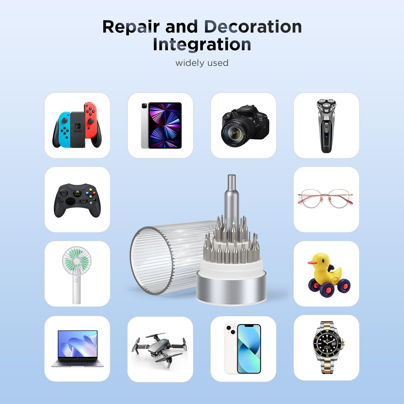 E·Durable 4pcs VDE Screwdriver Set, Magnetic Insulated Screwdriver Set to 1000v, Multifunctional Tool Kit Chrome Vanadium Screwdrivers TPR Handle for Home and Professional Use, Red