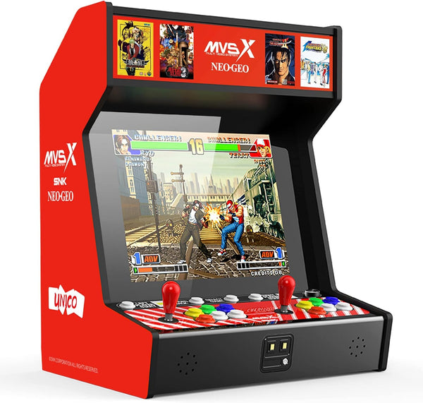 UNICO MVSX Home Arcade, Preloaded 50 SNK Neo Geo Official Licenced Retro Games, Support Two players to Play Games Concurrently, Including The King of Fighters/Metal Slug and More