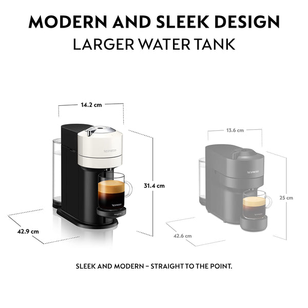 Nespresso Vertuo Next 11711 Coffee Machine with Milk Frother by Magimix, Dark Grey