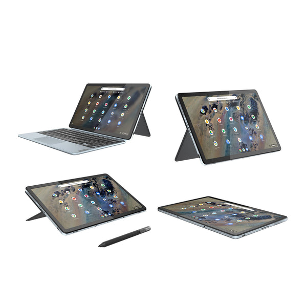 Lenovo IdeaPad Duet 3 Chromebook 10.95 Inch 2K Tablet (Qualcomm Snapdragon 7c Gen 2, Octa-core 2.55GHz, 4GB RAM, 128GB eMMC 5.1, ChromeOS) - Misty Blue