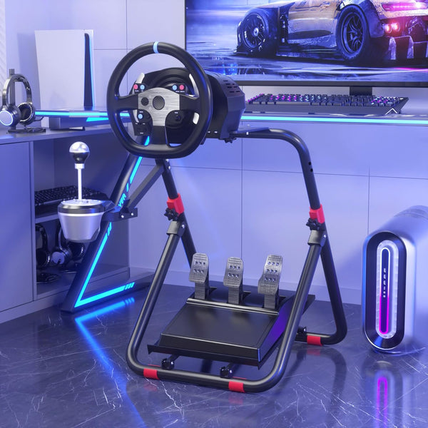 DIWANGUS UK Steering Wheel Stand for Logitech G29/G920/G923, Foldable Racing Wheel Stand, Adjustable Height/Angle, Fit for Thrustmaster T300/T248(STAND ONLY)