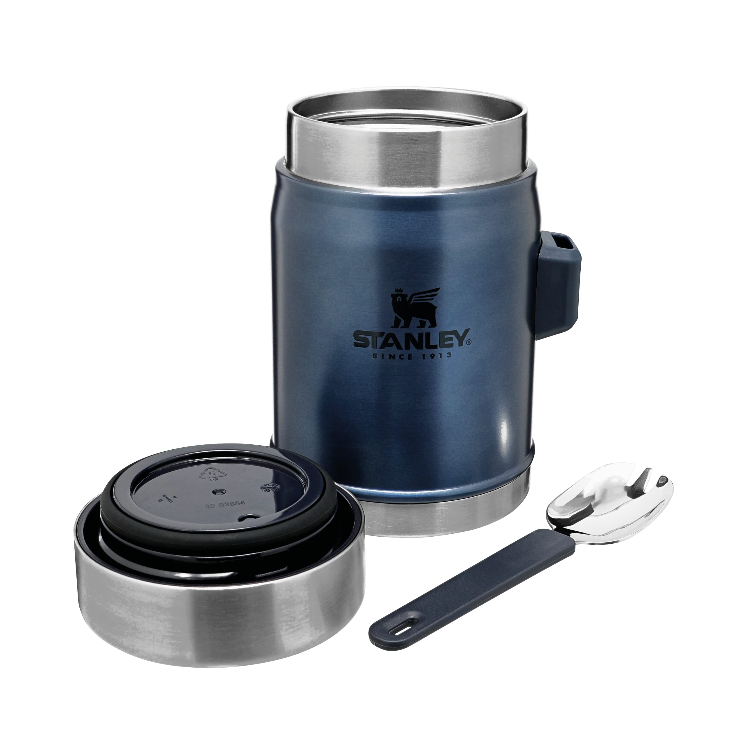 Stanley Classic Legendary Food Jar 0.4L With Spork - Keeps Cold For 7 Hours - BPA-Free Stainless Steel Soup Flask - Leakproof - Dishwasher Safe - Rose Quartz