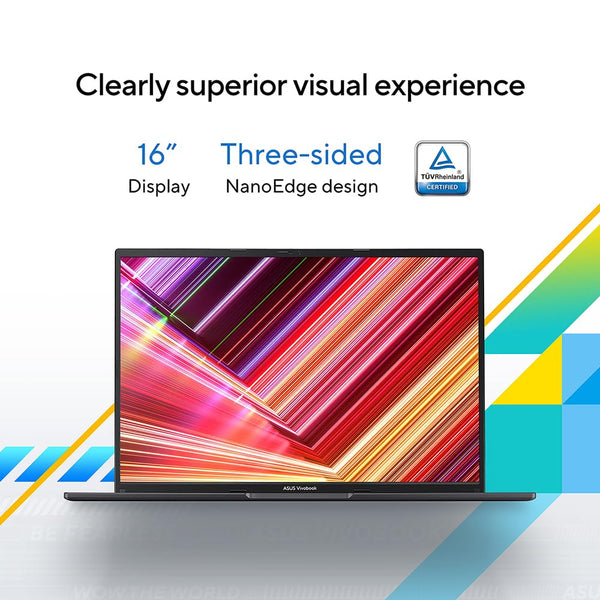 ASUS Vivobook 16 X1605VA Laptop | 16.0" WUXGA 16:10 Screen | Intel Core 7-150U | 16GB RAM | 1TB PCIe SSD | Windows 11 | Silver