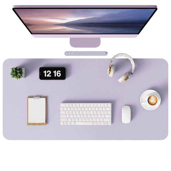 MOLMO Non-Slip Desk Mat, Waterproof Desk Pad Table Protector, Easy Clean Laptop Mat Large Mouse Pad Leather Writing Mat with Suede for Office /Home/Decor (Light Green, 60 x 35 cm)