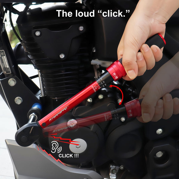 ATsafepro Torque Wrench 3/4 Inch, 100-600 Nm Torque Wrenchs, ±3% Error Accuracy with 48 Teeth Dual-Direction Adjustable for Repair of Car, Truck, Tractor