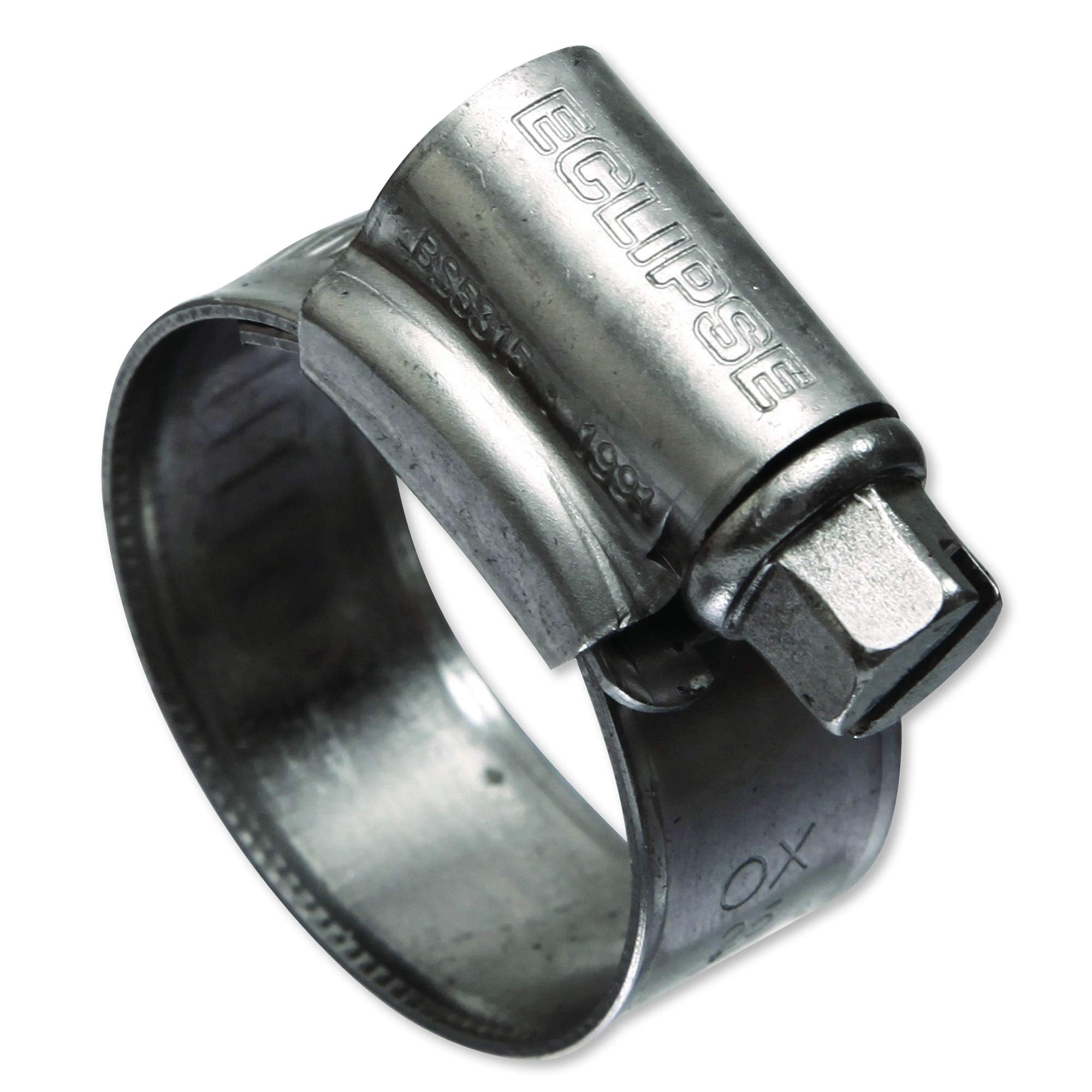 Eclipse Professional Tools ECW1-2A W1 Box of 10 35-50mm (1 ⅜" - 1 ¾") Mild Steel Worm Gear Hose Clamps