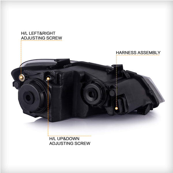 VLAND LED Tail Light Compatible with Polo 5 6R 6C TSI 2009-2017(Not for 1.2 TSI/saloon/GTI), Rear Lights with Streamer Indicator, E-mark, RHD, Smoked