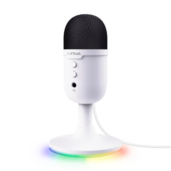 Trust Gaming GXT 236 Yami USB Condenser Streaming Microphone for Podcast, Twitch, Discord, ASMR, Youtube, Playstation 5, Gaming Mic with Cardioid Recording Pattern, Mute Button, RGB Light - Black