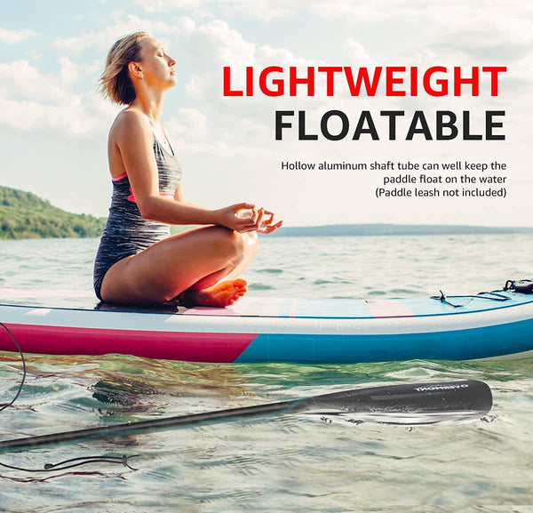 OVERMONT Aluminum Alloy SUP Paddle - 3 Piece Adjustable Stand Up Paddleboard Paddle