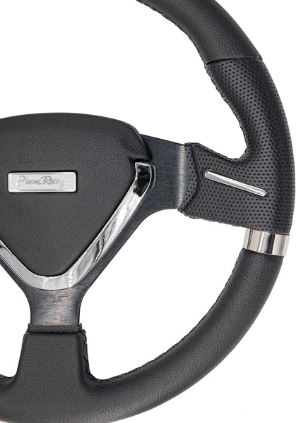 Simoni Racing MONT33/P Montecarlo 32 Universal Steering Wheel, Black