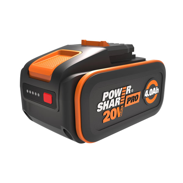 WORX WA3644 PowerShare Pro 20V 4.0Ah High-Capacity Battery with Battery Management System & Intelligent Power Control
