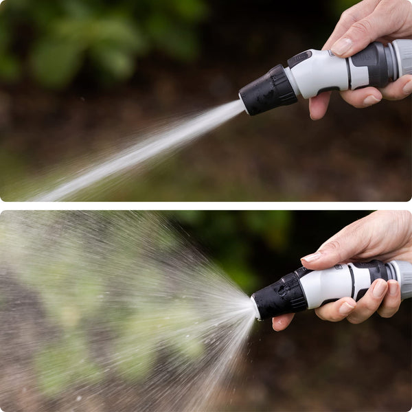 FITT Force 30m, Water Hose for Garden Irrigation, Light, Resistant and Compact, for Intensive Use, with Nozzle, Colour Grey-Lime, -43% CO2e