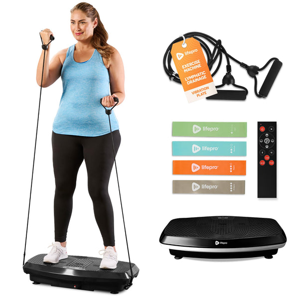 LifePro Hovert 3D Vibration Plate Machine, Dual Motor Oscillation, Lateral and 3D Motion Vibration Platform Machine, Full Body Workout Equipment for Home Exercise and Fitness Training