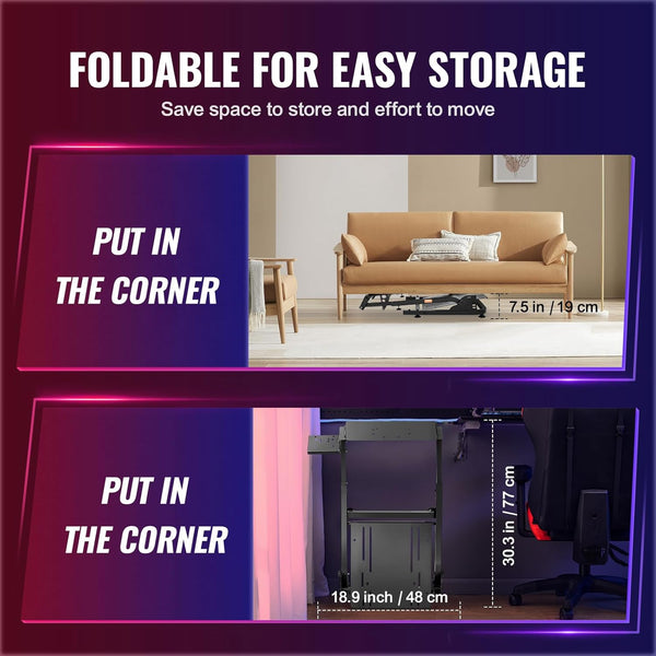 VEVOR Steering Wheel Stand,G920 Racing Wheel Stand,Logitech Wheel Stand for G25 G27 G29,GT Racing Simulator Wheel Stand,Wheel Support and Pedal not Included