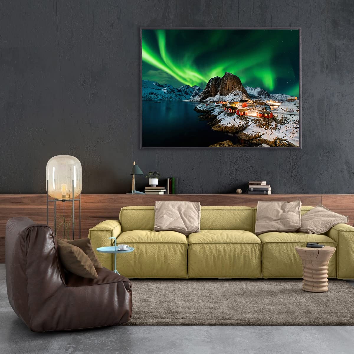 HUADADA Jigsaw Puzzles for Adults 1000 Piece Jigsaw Puzzles for Adults,JigsawPuzzle 1000 Pieces for Adults Challenging Puzzle Games ?Northern Lights in Norway