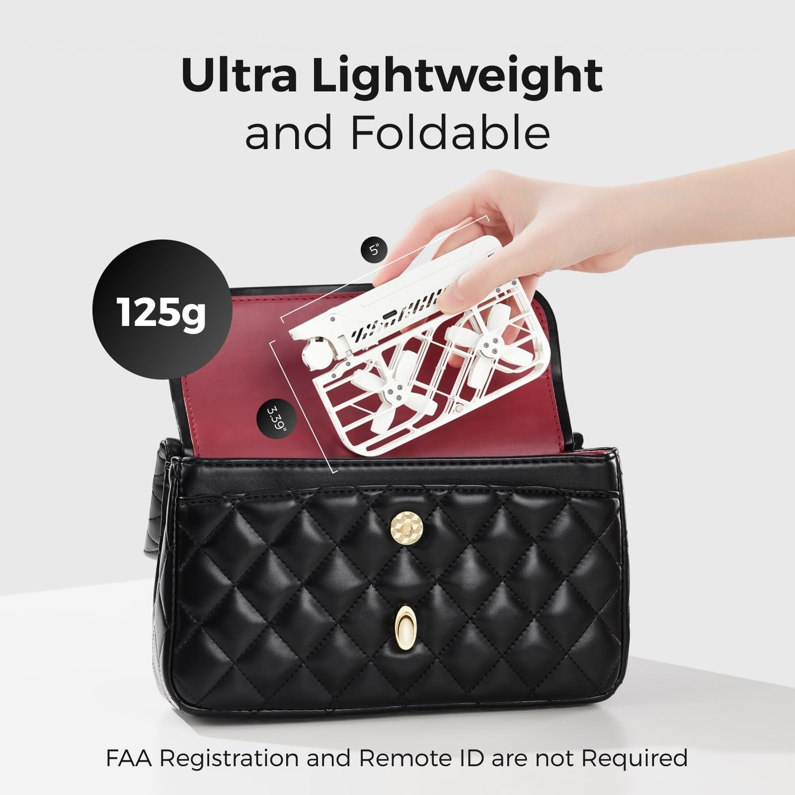 HOVERAir X1 Drone with Camera, Self-Flying Camera Drone with Follow Me Mode, Foldable Mini Drone with HDR Video Capture, Palm Takeoff, Intelligent Flight Paths, Hands-Free Control Black (Combo Plus)