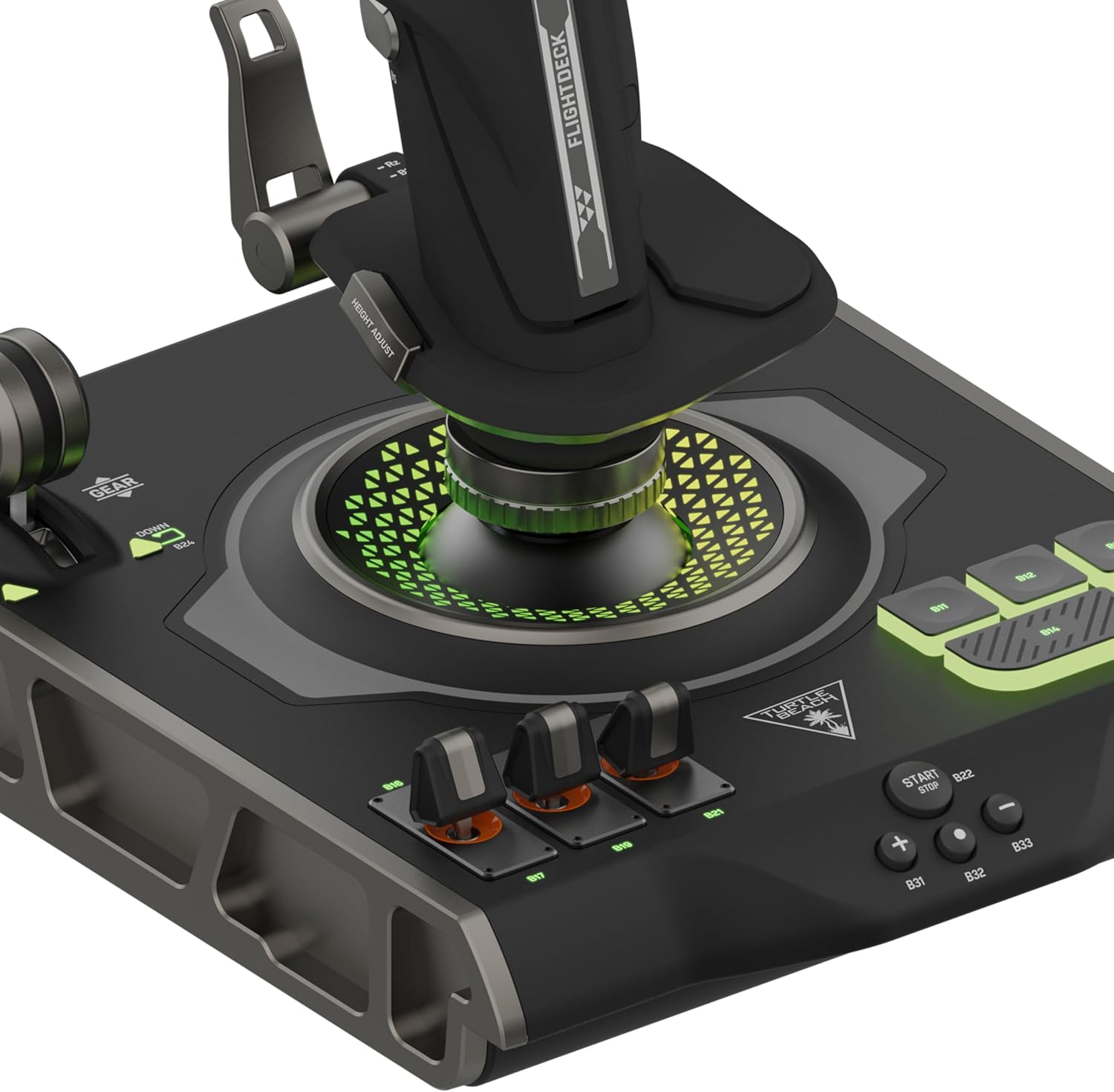 Turtle Beach VelocityOne Flightdeck Flight Simulator Sim Hardware - Universal HOTAS Simulation Joystick & Throttle with Touch Display, Stick Mounted HUD and Contactless Sensors for Air and Space Combat on Windows 10 & 11