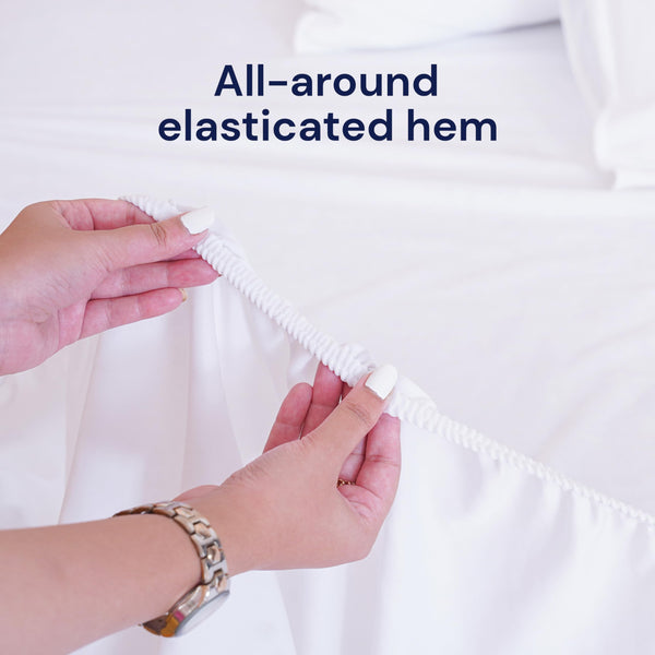 Sheet Story Bamboo Waterproof Mattress Protector King Size - 40cm Deep Pocket - Hypoallergenic, Terry Bamboo Fabric - King Size Mattress Protectors -