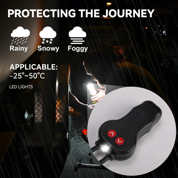 ROGTZ 12V Electric Scissor Jack – Low Profile 3 Tonne Car & Trailer Floor Jack Kit | Emergency Tyre Change & Repair Set with LED Light & Auto‑Lock | Carrying Case Yellow