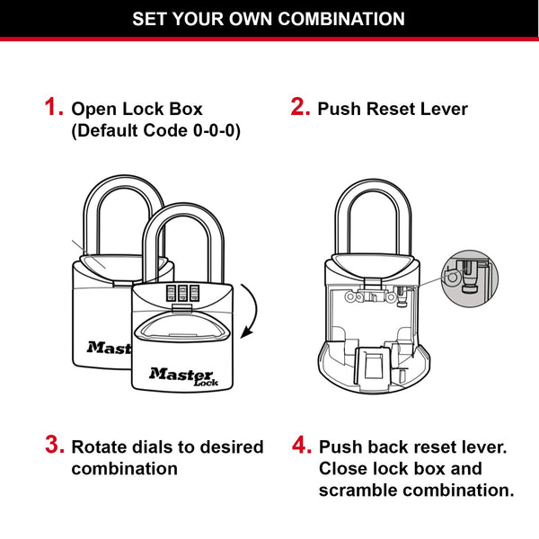 MASTER LOCK Key Safe Wall Mounted, Medium 85 x 119 x 36 mm, Outdoor, Mounting Kit, for Home Office Industries Vehicles, Black & Silver