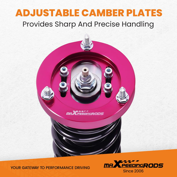 maXpeedingrods Coilovers Shock Struts for E46 (1998-2006) 316i, 318i, 320i, 323i, 325i, 328i, 330i, M3 Adjustable Damper